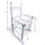 Chaise berçante pour enfants, blanc