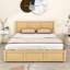 Satbir Wood Platform Bed with 2 Drawers and Headboard-88525775