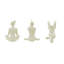 Ensemble de sculpture abstraite Yoga Pose