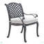 Élégant ensemble de salle à manger d'extérieur en aluminium avec coussin, tempête de sable
