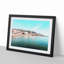 Shoreline of Sitges in Spain in Abstract - Picture Frame Graphic Art Print-55764577-55764578