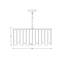 Luminaire suspendu rectangulaire 8 lumières-176946521