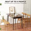 Table de cuisine Mid-Century Nordic - Rectangle, acajou foncé, 47,2 po x 29,5 po-1136330888