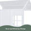 Lit en bois avec couchette Wood House, blanc-1223845419