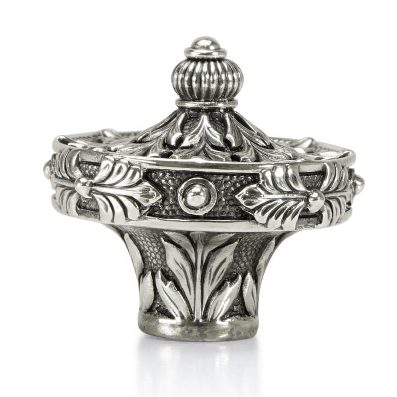 NANTUCKET KNOB, 1.375, 1.375, SILVER