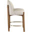 Tabouret de comptoir rembourré en tissu Maud-121555369