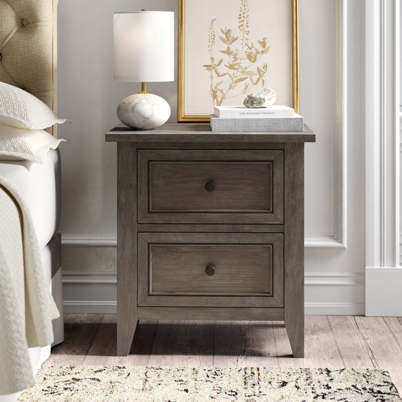 Aubrieanna 26'' W Plywood / Laminate Board Nightstand, Brown