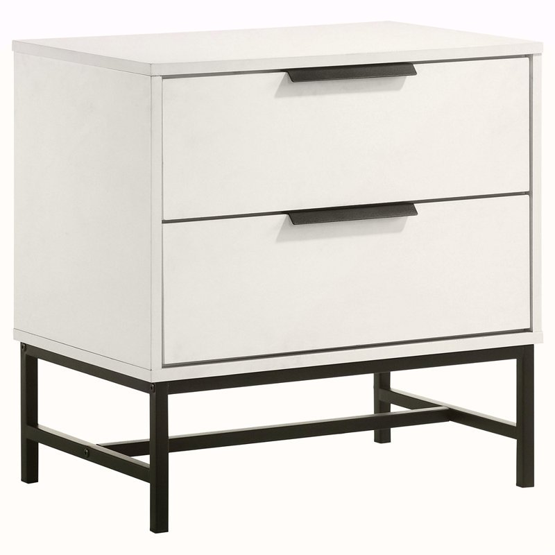 2-Drawer Nightstand Bedside Table