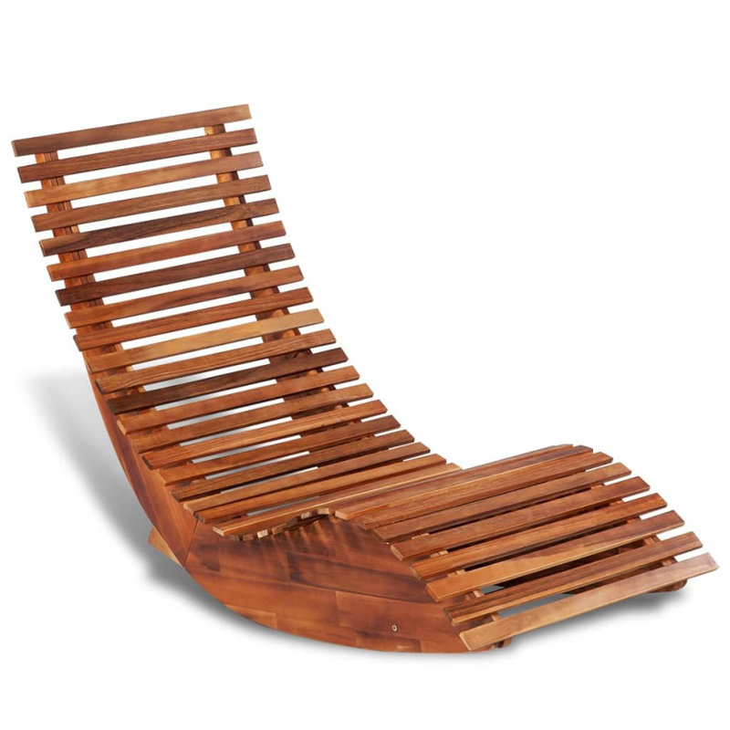 Poquito 149cm Long Acacia Single Chaise