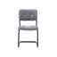 Ensemble de 2 chaises de salle à manger à structure en métal, chaises rembourrées de style moderne pour la maison