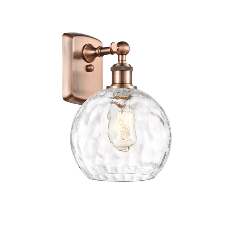 Applique murale 1 lumière 8 po Shauna, Led, Cuivre antique