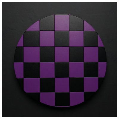 Couvertures mauves à carreaux noirs