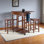 Hackett 3 Piece Drop Leaf Dining Table in Teak, 30.56'' H X 27.56'' W X 23.68'' D