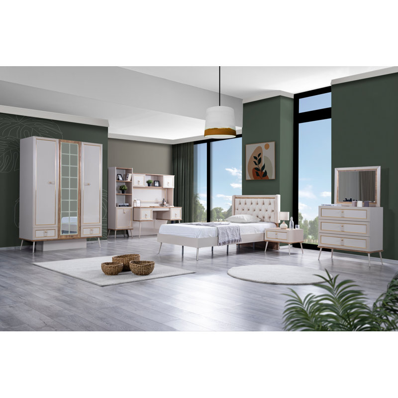Leyt 1 Solid Wood Nightstand