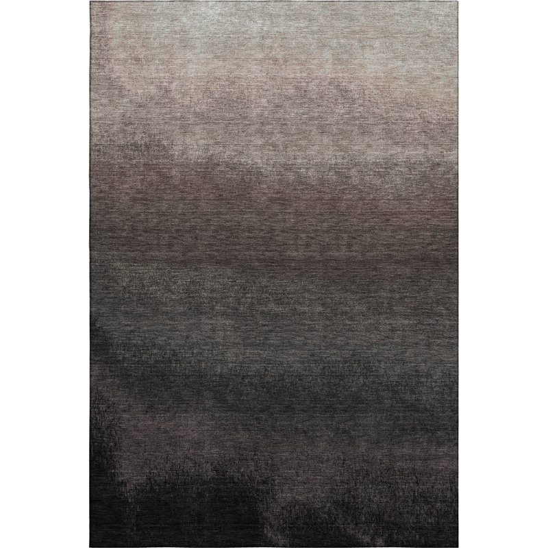 Premium Machine Washable Ariel Ombre Rug, Rectangle 10' x 14'