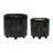 S/2 6/8" TEXTURED PLANTERS-610032954