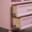 Pink display storage arched bookcase