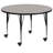 Goddard Mobile Round Laminate Activity Table with Height Adjustable Short Legs-40480848-12526354