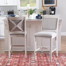 Nahumveer Solid Wood Upholstered Counter Stool