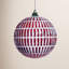 Vickerman Emerald Green Etch Lines White Brush Ornament Set. Includes 4 pieces per bag.-300259172-300259193