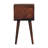 Burel Mini Caramel Curved Open Bedside
