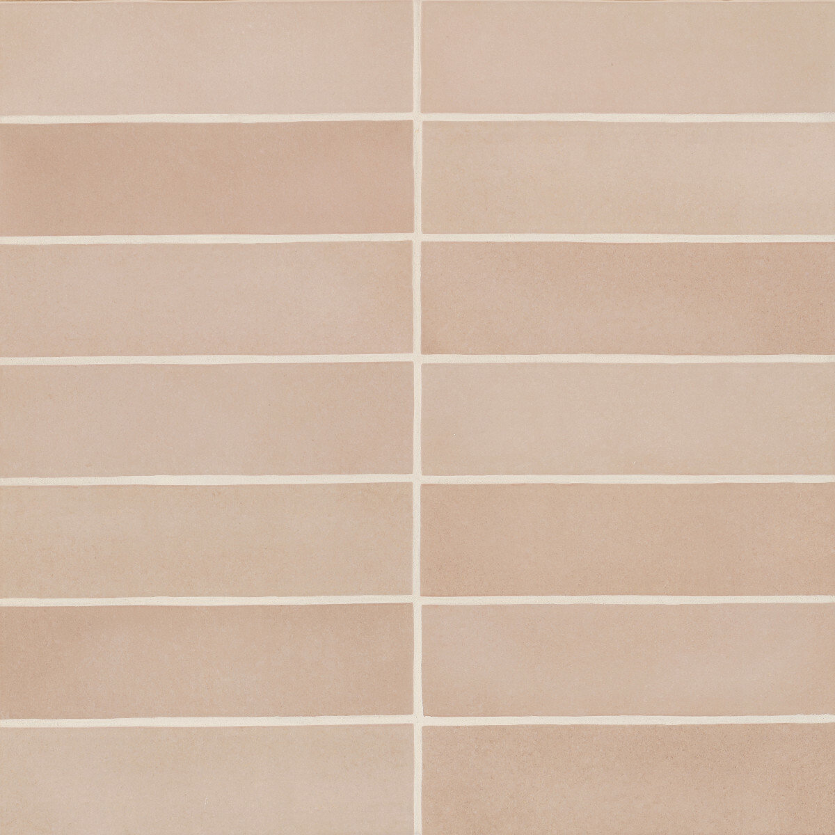 Makoto 2.5" x 10" Ceramic Tile, Momoiro Blush
