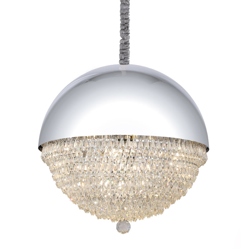 Eclipse 12 - Light Chandelier, Silver