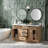 Thornaby  Solid Wood Double Bathroom Vanity with 1.5'' Carrara Quartz Top-930754120-906429791