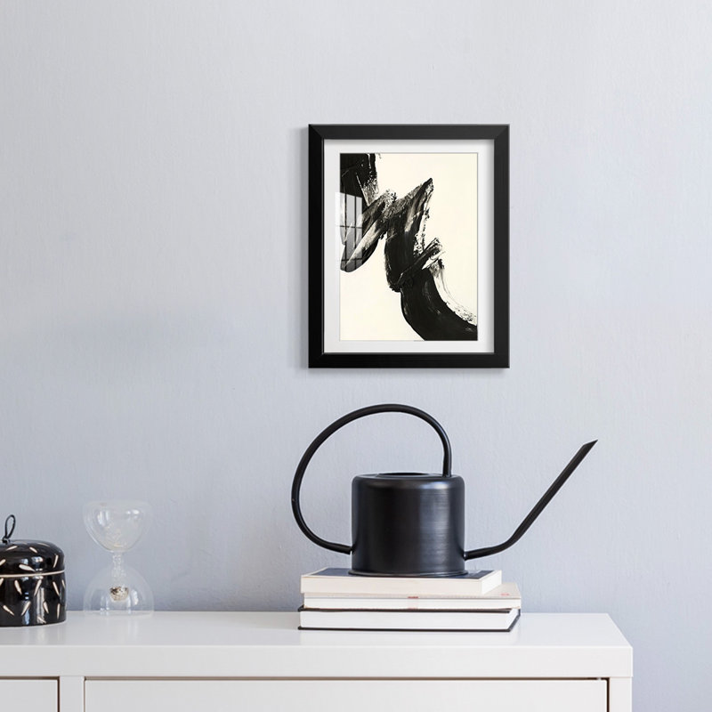 Black Expression II - Impression encadrée, H 28,5 po x l 20,5 po, Noir