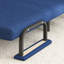 Fauteuil convertible 3-en-1 pliant pour canapé-lit - Dossier réglable à 5 positions avec coussin, canapé-lit peu encombrant pour le salon, la chambre à coucher et le bureau (bleu)