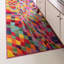 Tapis rouge / vert / mauve à motif géométrique Auyeung-954522603