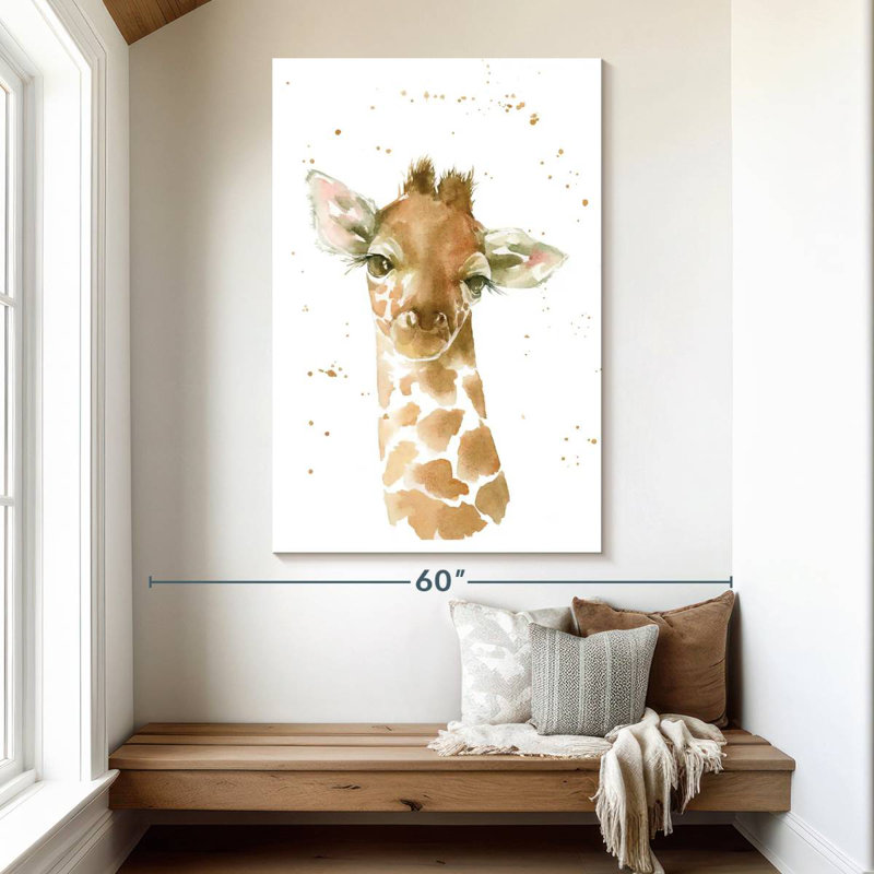Brampt Light Baby Giraffe, 51" H x 34" W