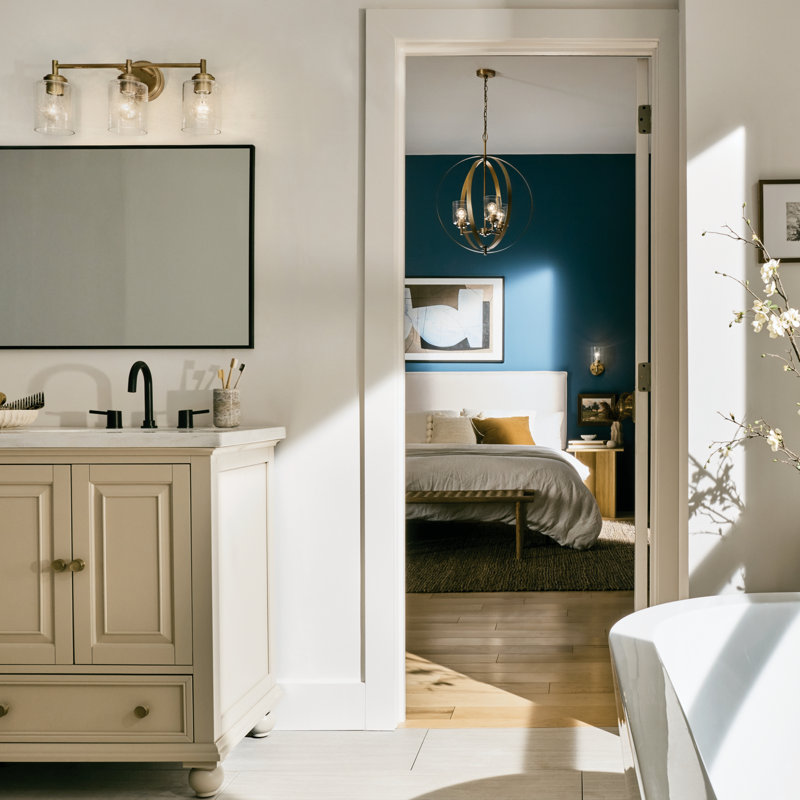 Éclairage pour meuble-lavabo à 3 lumières Winslow, Bronze