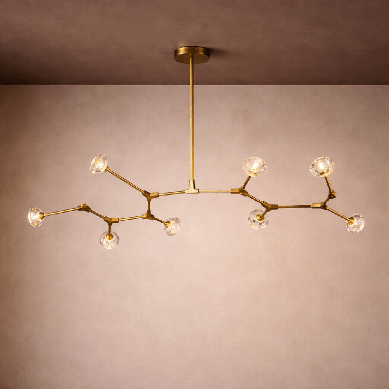 Nebula Crystal Bronze Sputnik Chandelier