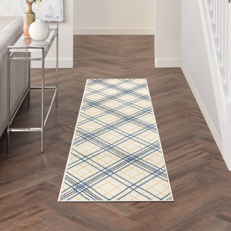 Plaid Indoor Rug, Rectangle 2'3" x 7'3"