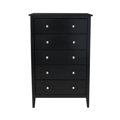 Commode en bois massif 5 tiroirs Daniel