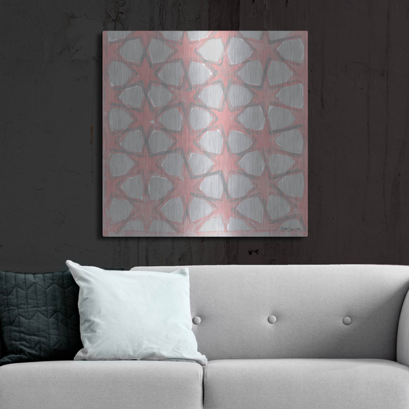 "Motif rose et gris 5" par Stellar Design Studio