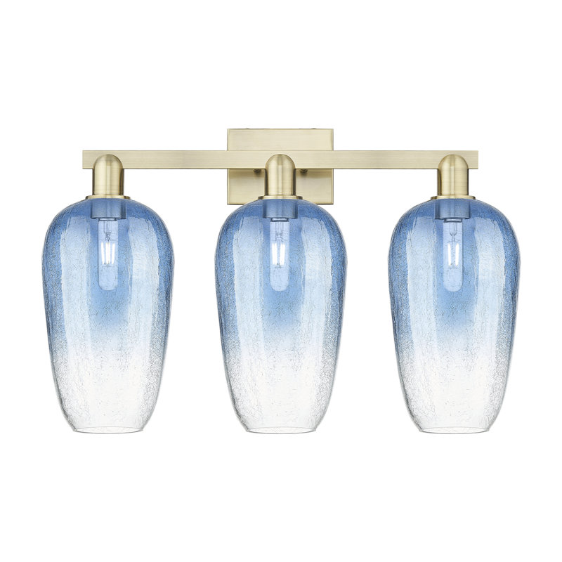 Kazmierski 3 - Light Vanity Light, Bleu / laiton antique