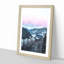 Pink Sky Over The Mountains In Italy - Single Picture Frame Print on MDF-56862828-56862834