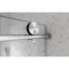 Une porte de douche fixe et une porte décalée sans cadre, de grandes poulies en acier inoxydable 304 de 70 mm avec fonction de fermeture en douceur réglable, avec nettoyage facile et protection anti-déflagrante-111616111