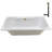 60'' x 32'' Drop-In Soaking Acrylic Bathtub-97545312