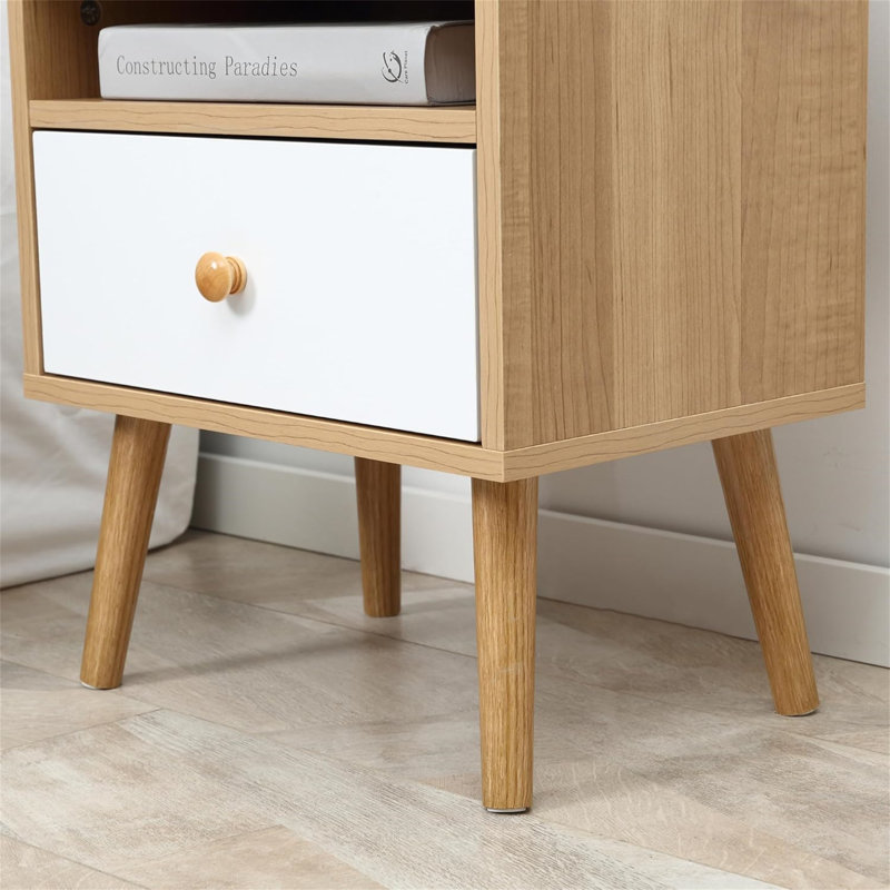 40cm W Manufactured Wood Bedside Table