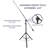LyxPro 93" Microphone Stand & 76” Arm Boom Stand with Foldable Tripod Legs & Counterweight