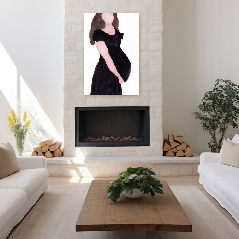 Art contemporain, art mural contemporain, H 48 po x l 32 po