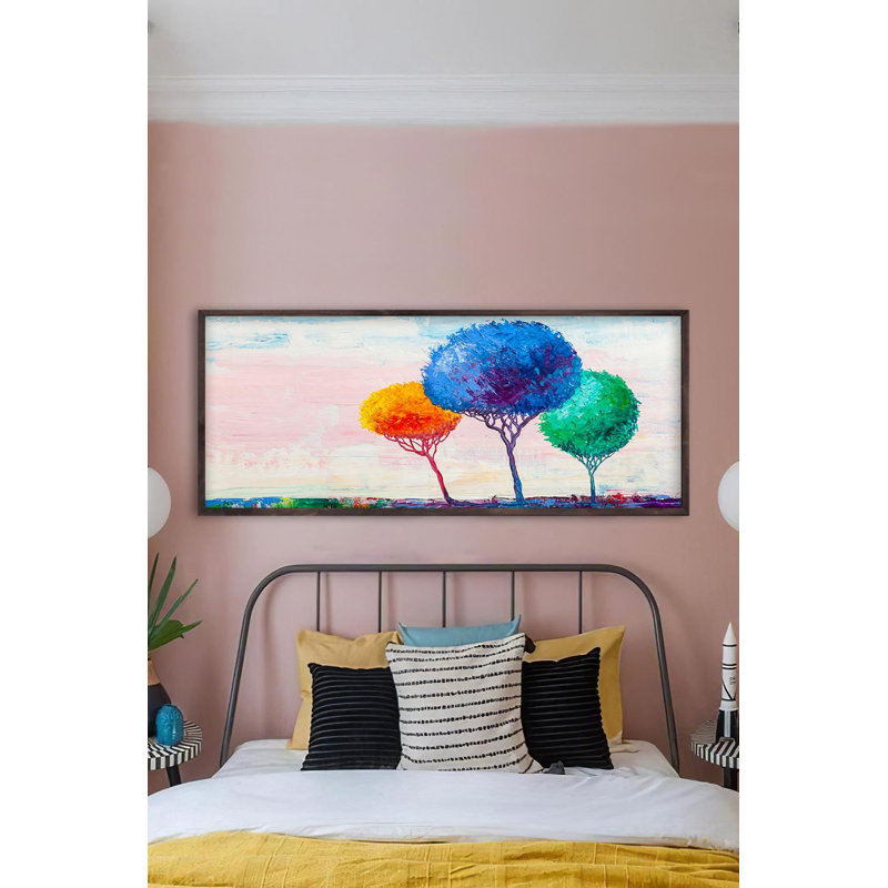 Élégante peinture encadrée décorative, 19,7 po x 47,2 po | Cadre 100% bois massif (épaisseur: 0,8 pouce) | Œuvre d'art durable en 100% panneau de fibres à densité moyenne (épaisseur: 0,1 pouce) | Impression numérique époustouflante pour la décoration de la maison ou du bureau