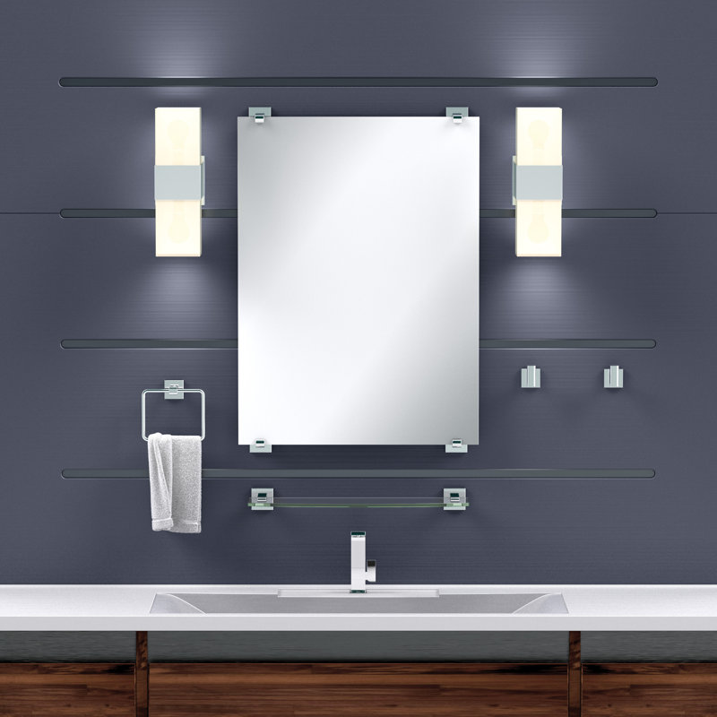 Tablette murale Elevate, Chrome