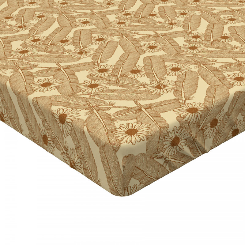 Microfiber Floral Fitted Sheet, Twin XL Fitted Sheet