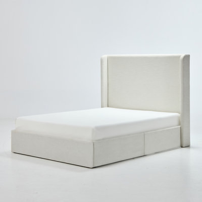 Carmen Upholstered Wingback Bed