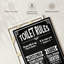 His And Hers Rules of Bathroom-988371875