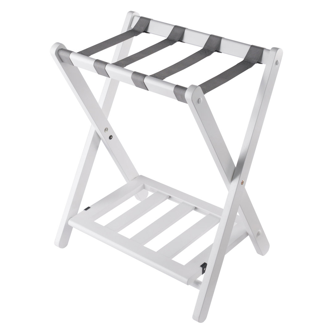 Folding Wood Luggage Rack Winsome 